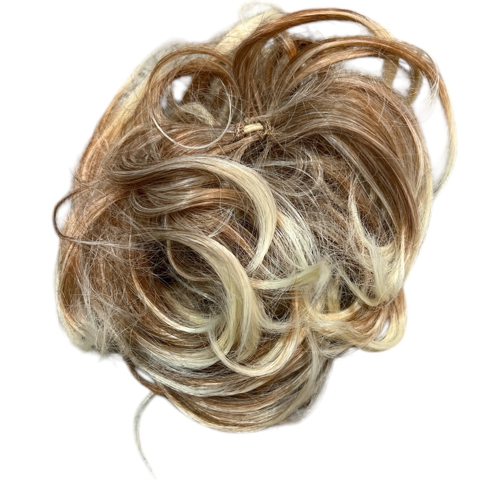 Elegant Blonde/Brown Hair Bun Extension NEW